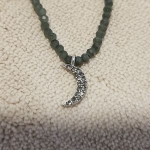 Moon Crystal Charm Necklace